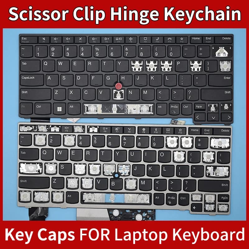 Sostituzione Per Lenovo Thinkpad T13S T14S E15 E14 L14 R14 Gen1 Gen2 Gen3 Gen4 Layout tastiera keycap cerniera