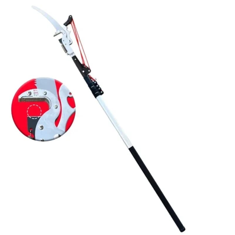 Large height pruning scissors with reinforced telescopic rod, Big Mac multifunction