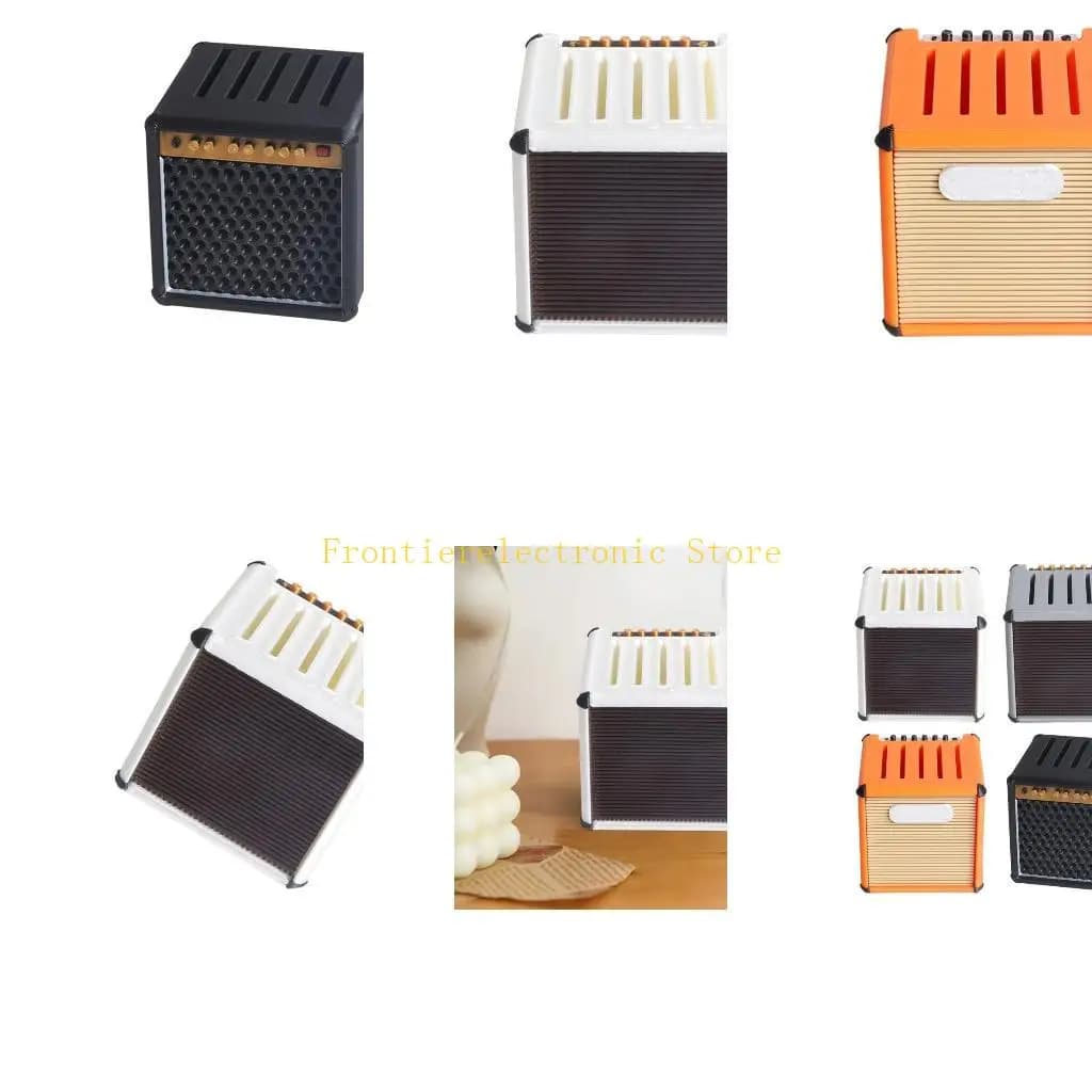 G8DB Custodia per plettro per chitarra artistica stampata in 3D per Ukulele, scatola immagazzinaggio, decorazione per il