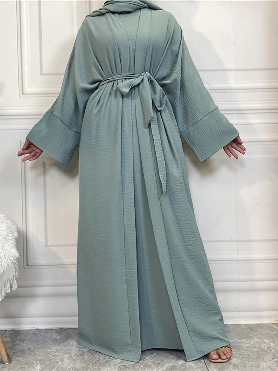 Abaya modest for women Muslim Set Turkey Caftano Islam Clothing Ramadan Ensembles Muslim Caftano Marocain Femme Hijab Robe