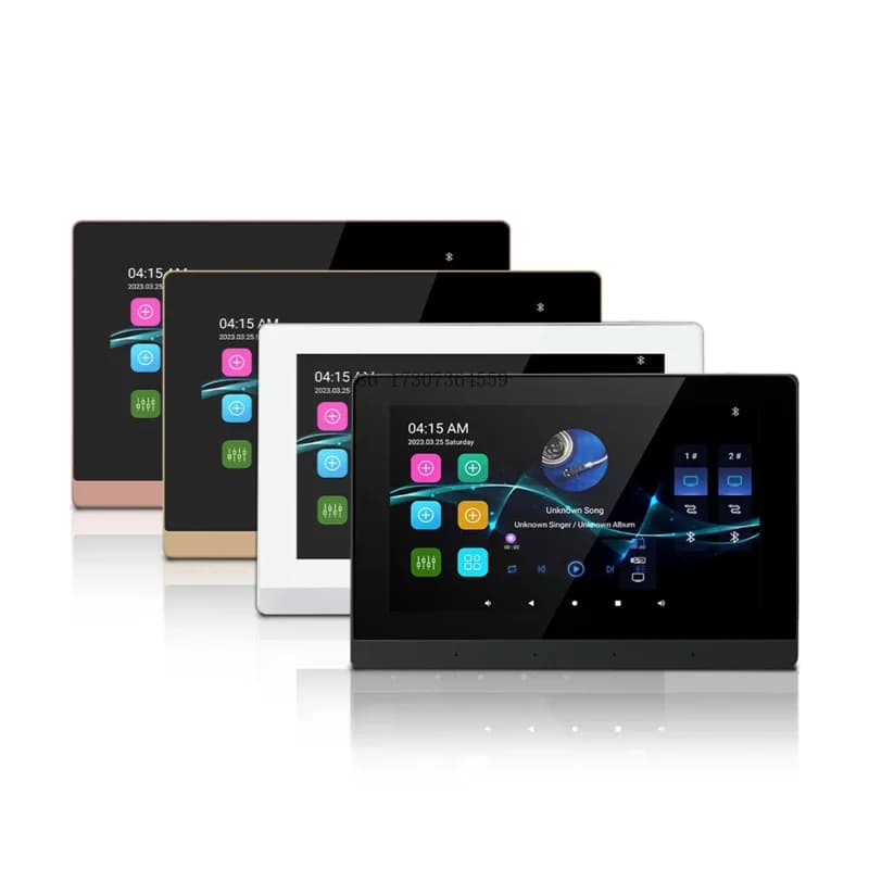 PW7825U Amplificatore WIFI da 7 pollici Sistema Android Touch Screen e Bluetooth nell'amplificatore da parete con altoparlante