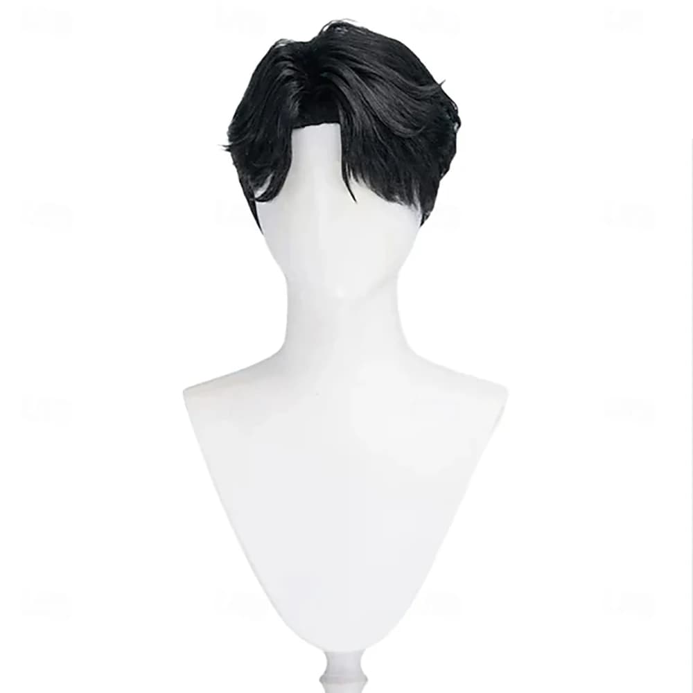 Capelli sintetici Film Anime Idolo coreano Ispirato Pop Star Parrucca cosplay Parrucca corta nera