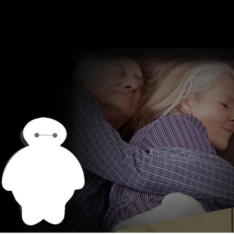 Lampada da parete a luce notturna a LED Interruttore a pulsante a forma di cartone animato Risparmio energetico con prese americane