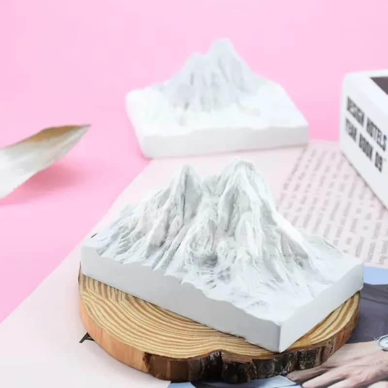 Stampo in silicone per decorazione torta fai da te stereoscopico 3D Snow Mountain per Alpi e Icemountains Articoli decorativi in gesso profumato