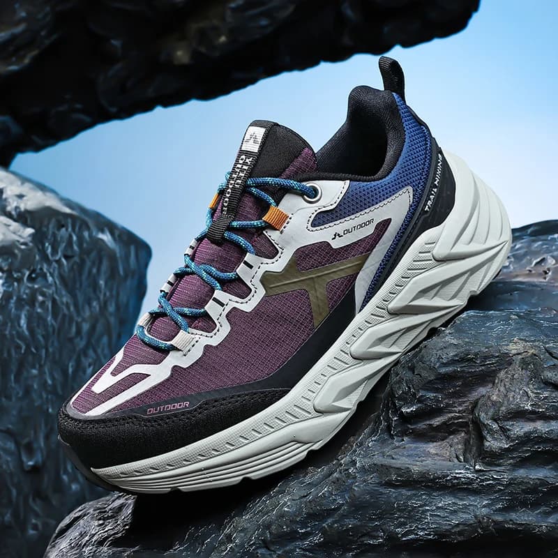Men's Hiking Shoes 2026 Summer Anti-slip Wear-resistant Wrapping Shock-absorbing Lightweight Outdoor Sneakers A88 Zapatillas