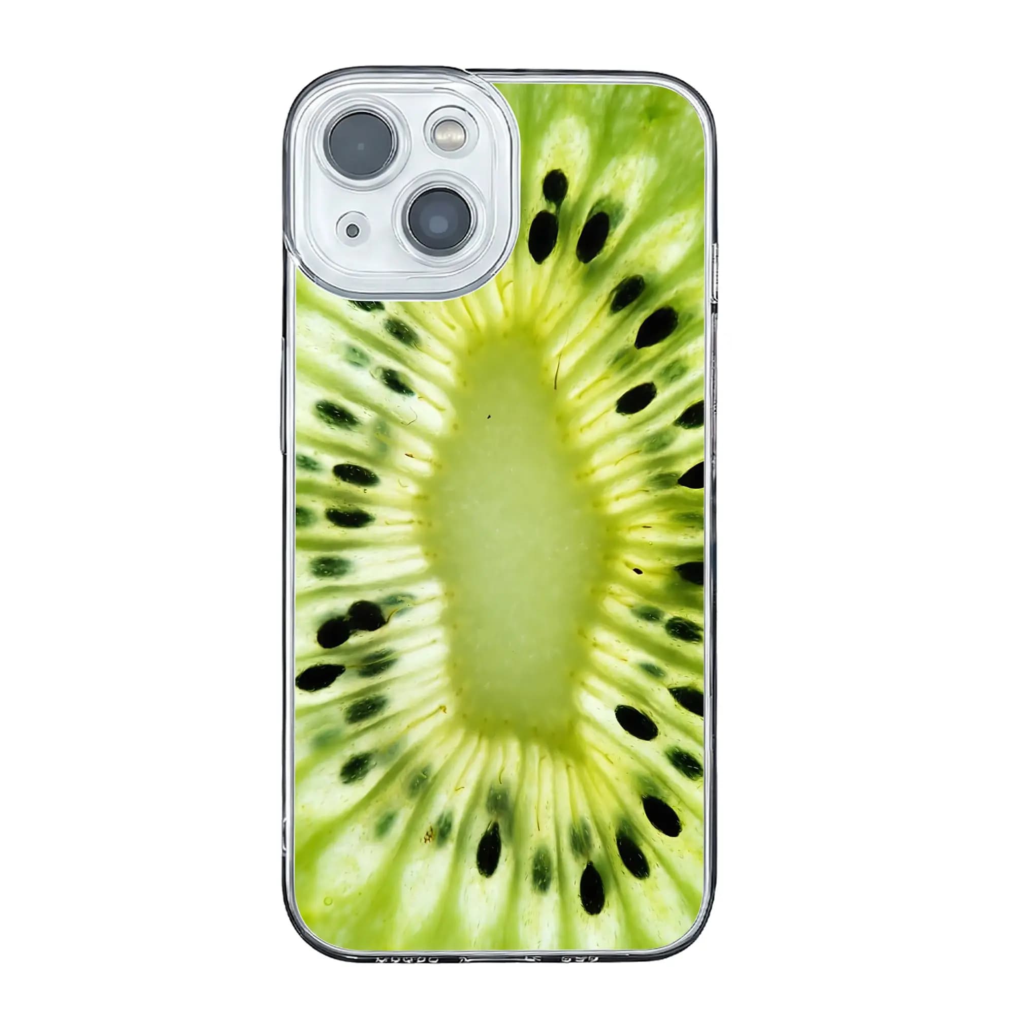 Cover anti-collisione per iPhone 17 16 15 14 13 12 11 Pro Max con motivo kiwi