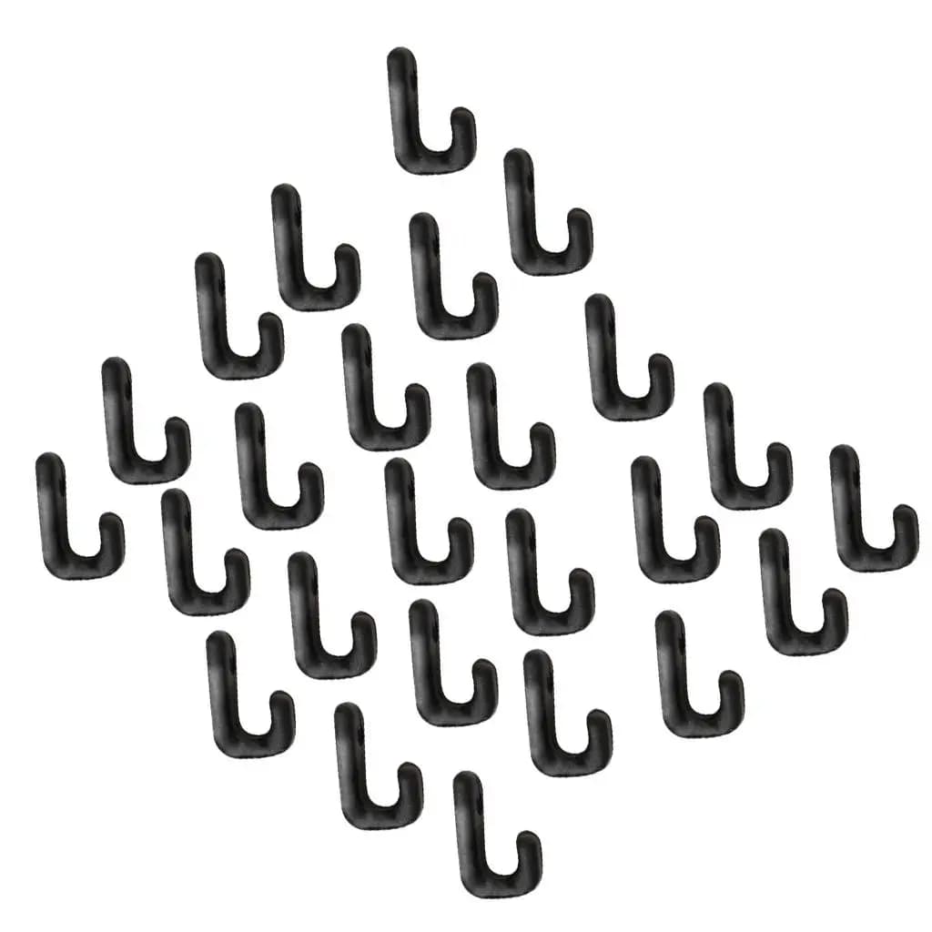 Ganci a J per Kayak Resistenti, in Nylon Nero, con Corda Elastica di Sicurezza, Accessorio per Barche, Canoe e Paddle Board
