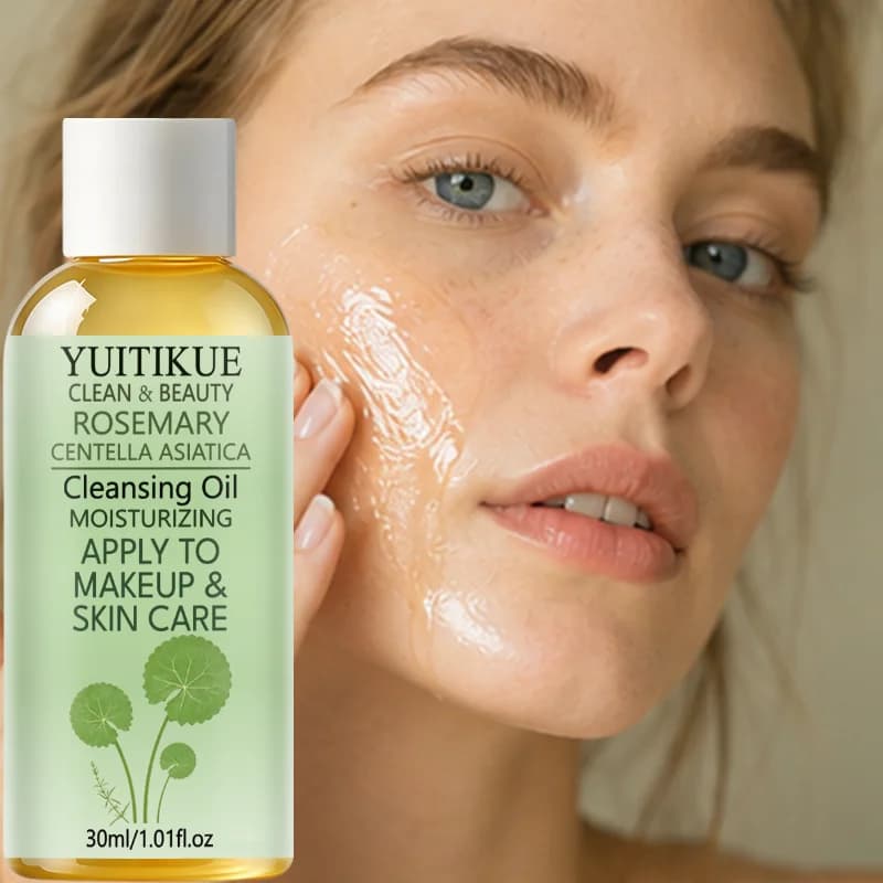 YUITIKUE Moisturizing Centella Rosemary Cleansing Oil 30ml Clean Foundation Waterproof Eye Makeup Without Tightness