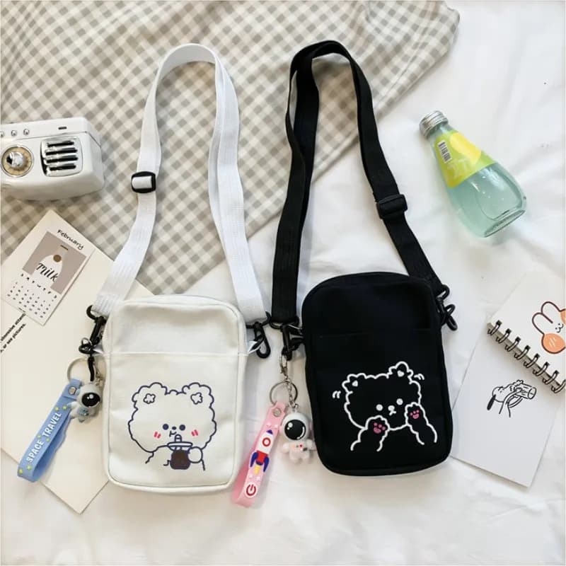 Cute Mini Canvas Bag Women's Small Shoulder Bag for Women 2023 Women's Bag Femme Bolsa