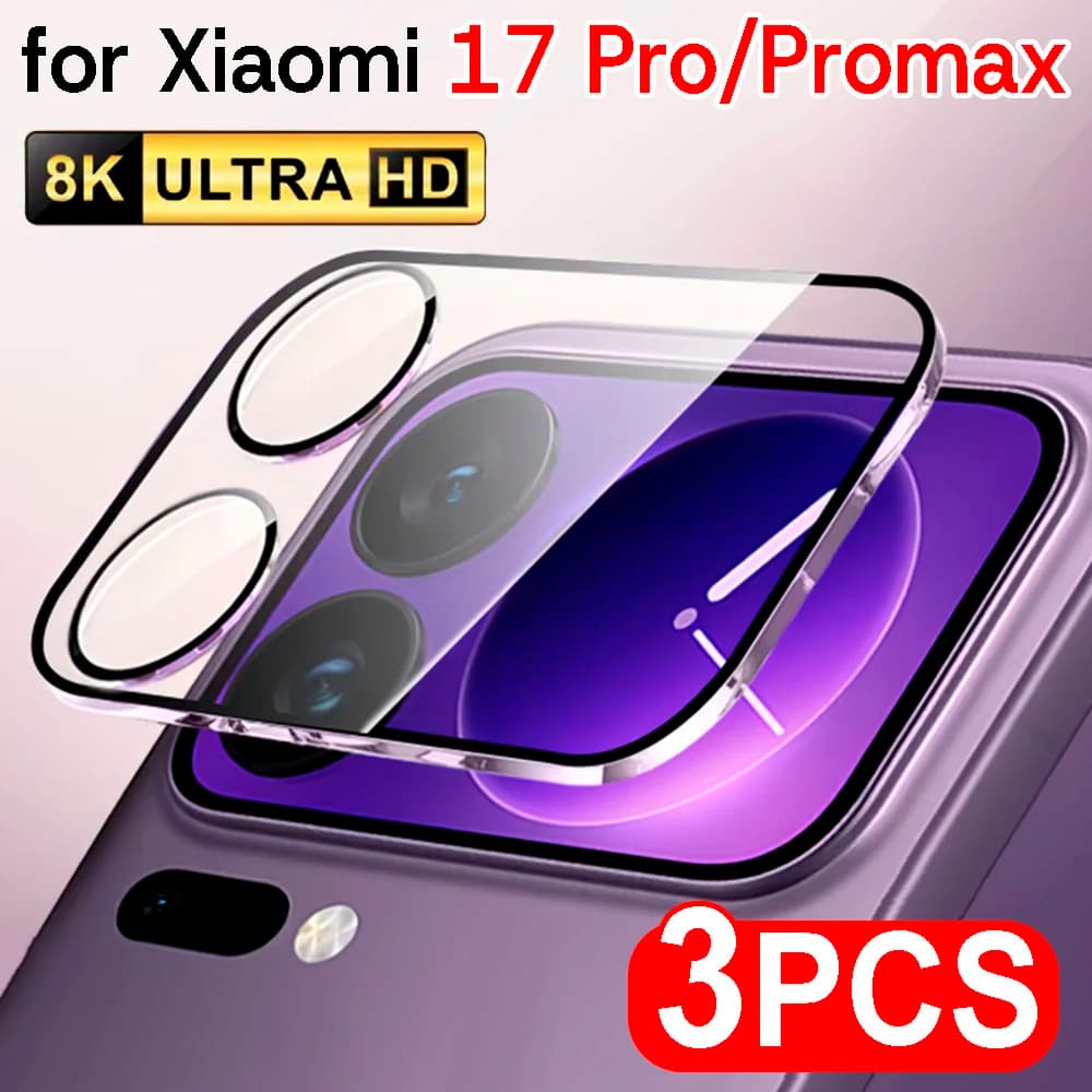 Protezione per fotocamera HD antigraffio per Xiaomi 17 Pro Max Protezione per obiettivo per fotocamera 3D Vetro temperato per Xiaomi Mi 17Pro 17ProMax