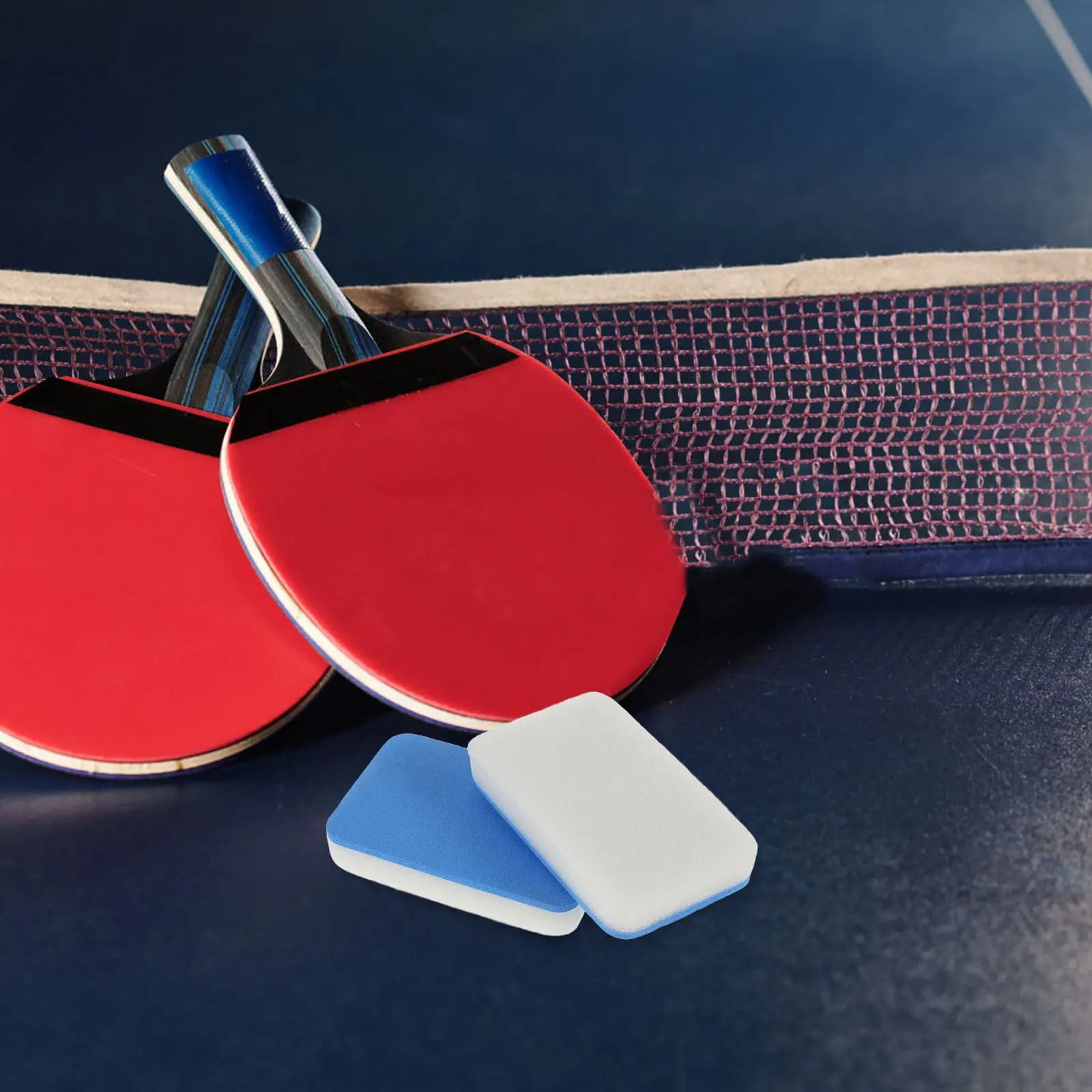 2 Pezzi Spugna per la Pulizia Racchette da Ping Pong, Morbida e Delicata, per Esterni, Strumento di Pulizia Racchette Riutilizzabile, Spazzola per Racchette