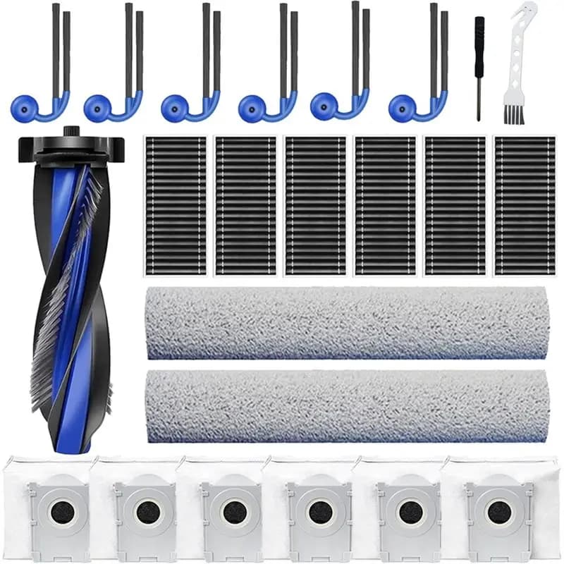 Accessori FORC per aspirapolvere ECOVACS DEEBOT T90 PRO Omni / T90: spazzola principale, rulli per la pulizia, filtri, sacchetti per la polvere.