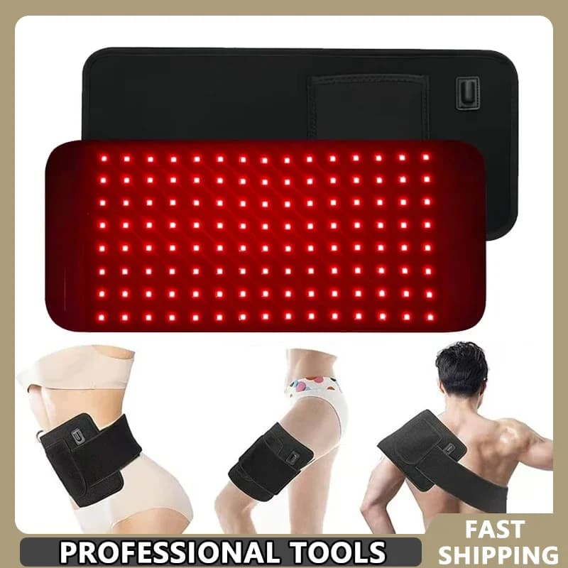Red Infrared Light Treatment Mat LED Beauty Devices for Face and Body Back Ginocchio Hands Slurry Portable Thermal Mat 660nm 850nm
