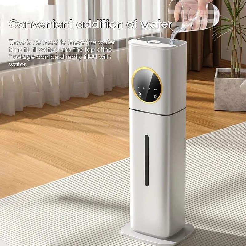 Umidificatore Grande da 8L con Display LED, Controllo Intelligente, Nebbia Ultra Fresca per Tutta la Stanza, Casa e Ufficio