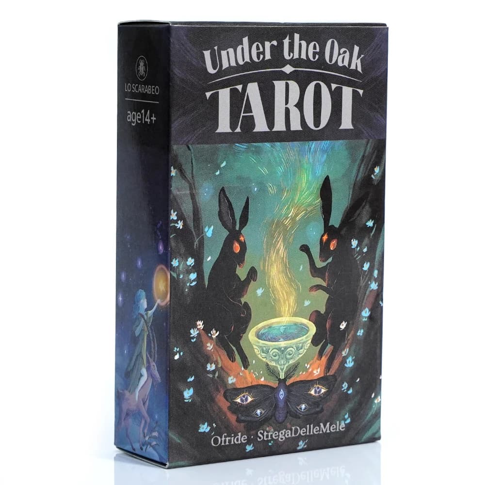 Nuovo sotto il mazzo di carte dei tarocchi di quercia 78 Gioco da tavolo unico di Divinatio Combinando fatti e narrativi per leggere insetose