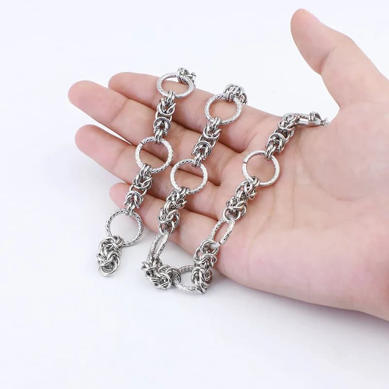 Nuova collana a catena fai da te in acciaio inossidabile 316L Hip Hop per uomo donna classico Kpop solido gioielli con idee non sbiadite