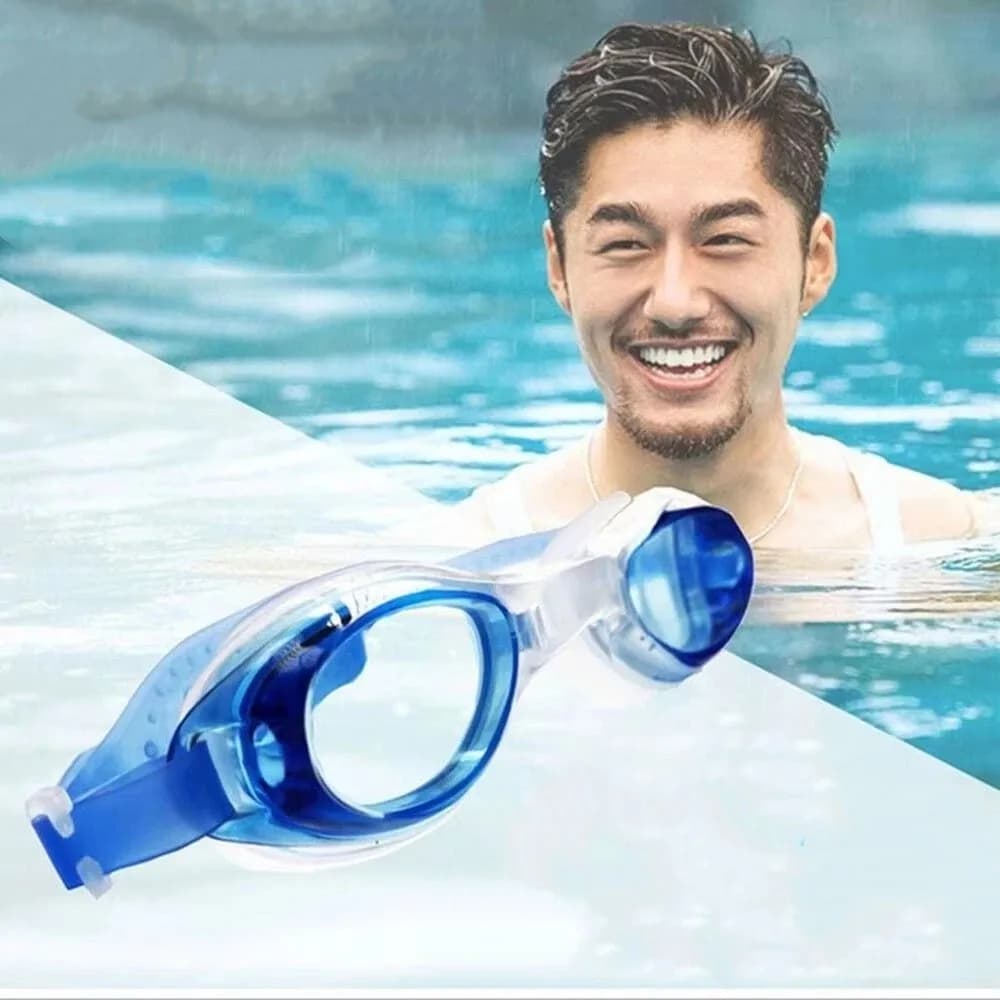 Silicone Swimming Goggles Wide View Adjustable Strap Clear Swim Goggles No Leakage Anti-UV Swimming Mask Swimming Accessories