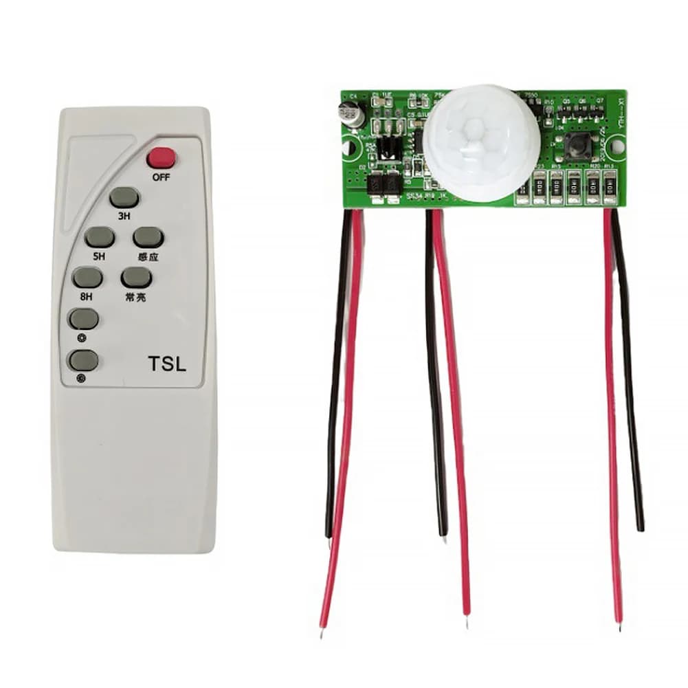 Modulo di Controllo per Lampada Solare 3.2V 3.7V con Sensore Notturno e Telecomando a Induzione Infrarossi