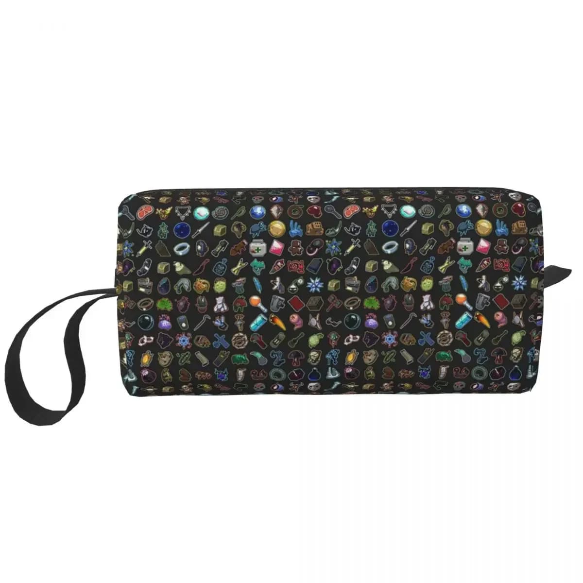 Risk Of Rain 2 Articoli Borsa per il trucco Organizzatore cosmetico Kit Dopp Borsa per cosmetici da toilette per donna Astuccio da viaggio per bellezza