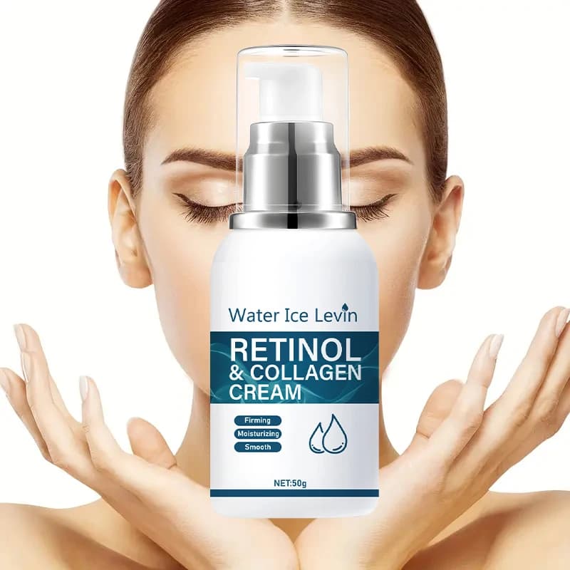 Collagen cream to the retinol, Deep moisturizing firming cream, Suitable for sensitive skin, Contains vitamin A, B, C and E, Clear Schiarente, Lyscia and softening, Day and night use, 50g