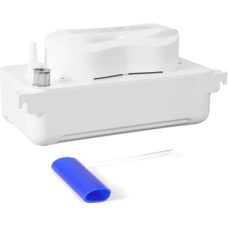 Pompa di scarico condensa HVAC 110V 95GPH, ultra silenziosa 29dB, con altezza di sollevamento 19.6ft e interruttore di sicurezza automatico per condizionatori, forni e deumidificatori