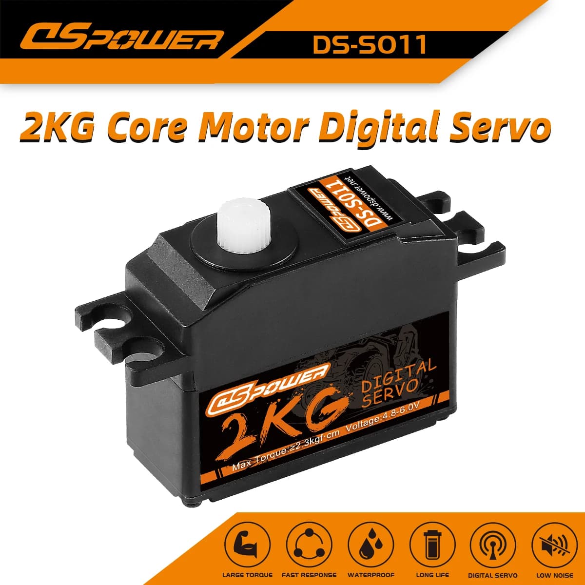 Servomotori digitali con motore centrale DSpower da 2 kg impermeabili per 144001 12428 124018 mn99s mn86 1/12 RC Auto Elicottero Aereo Barca