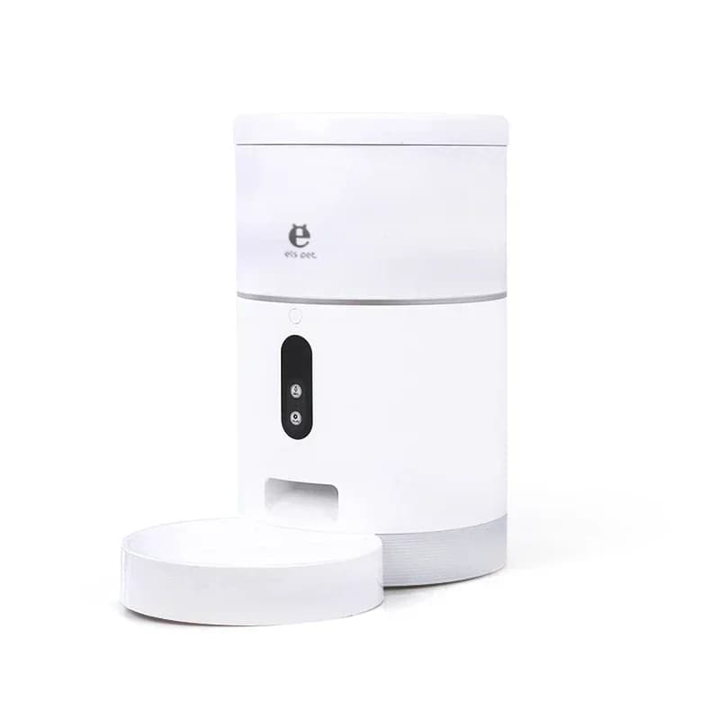4L Alimentatore per gatti Dispenser di cibo Ciotola per cani con fotocamera 1080P per alimentatore automatico per animali domestici grandangolare Ciotola per alimenti Controllo APP Accessori per animali domestici