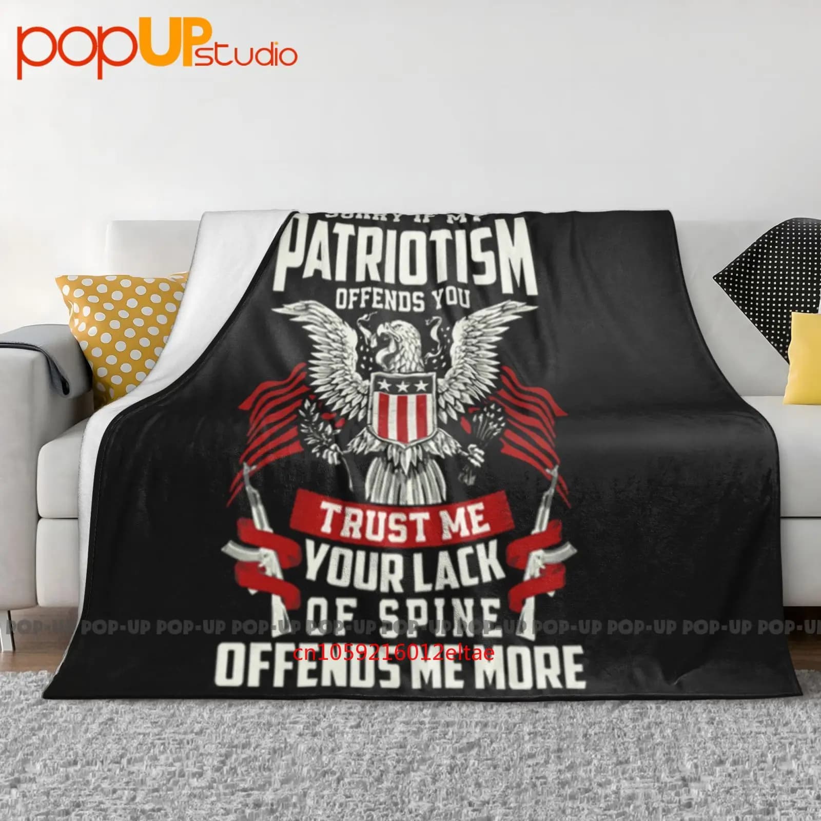 Se il mio patriotismo ti offre una coperta trapuntata ultra morbida Copridivano invernale Copridivano