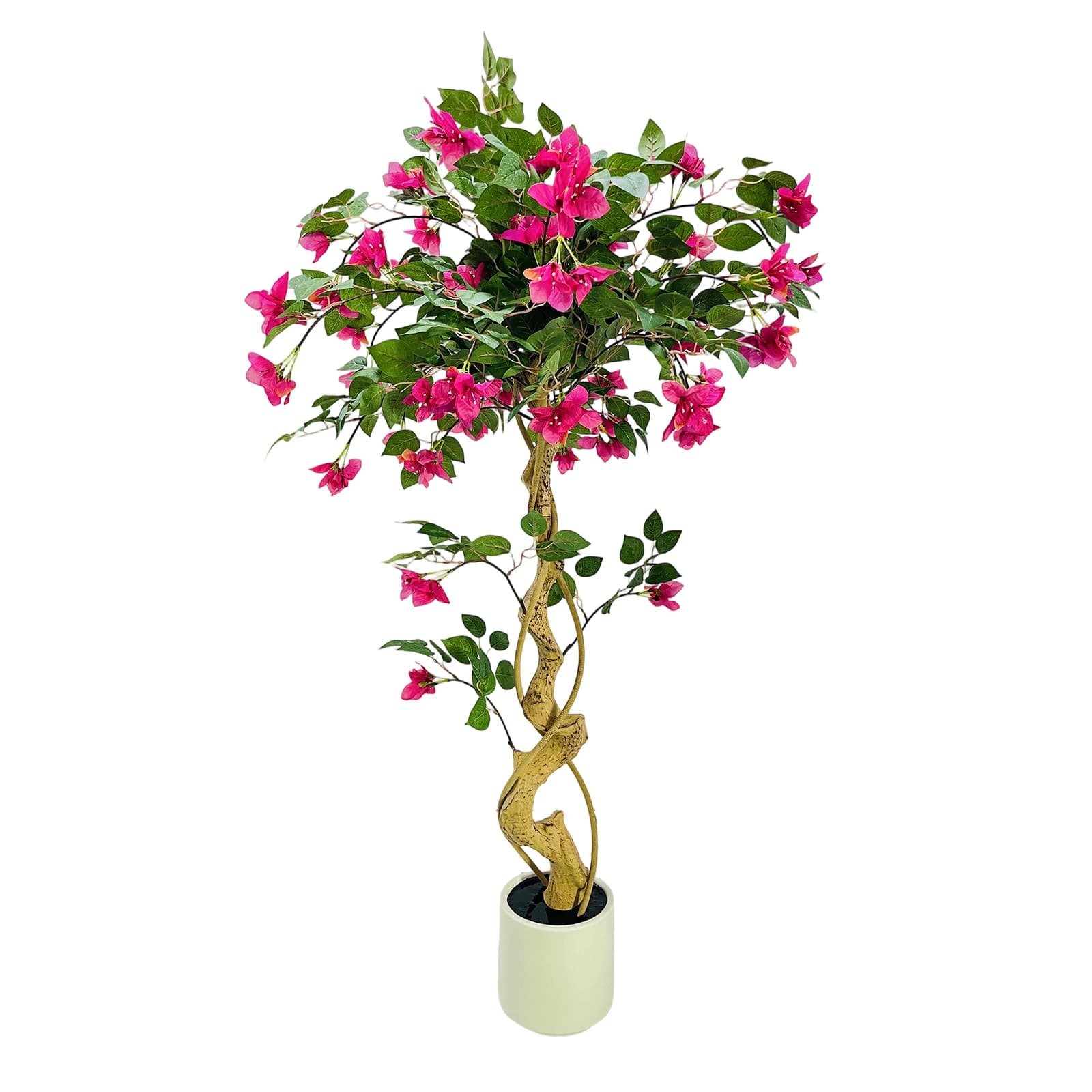 Artificial 120 cm Vase Trees, Fine Flowers in Container, Realistic Plants for Home Decorations, Office, Thanksgiving and Weddings