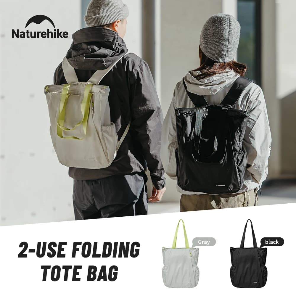 Naturehike 2025 New backpack two styles portable folding travel 18L women's bags ultralight waterproof hikingism camping man backpacks