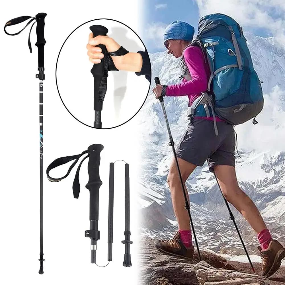 Super Lightweight Carbon Fiber Trekking Sticks, Folders and Mountain Climbers