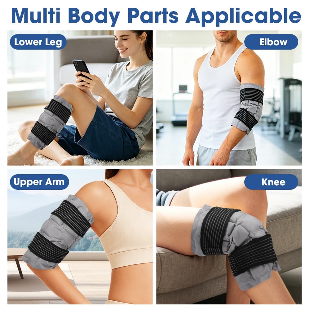 Impacco caldo autoassorbente riutilizzabile per ginocchio, impacco di ghiaccio, fascia riscaldante addominale, ginocchiere per alleviare il dolore al ginocchio e lesioni sportive