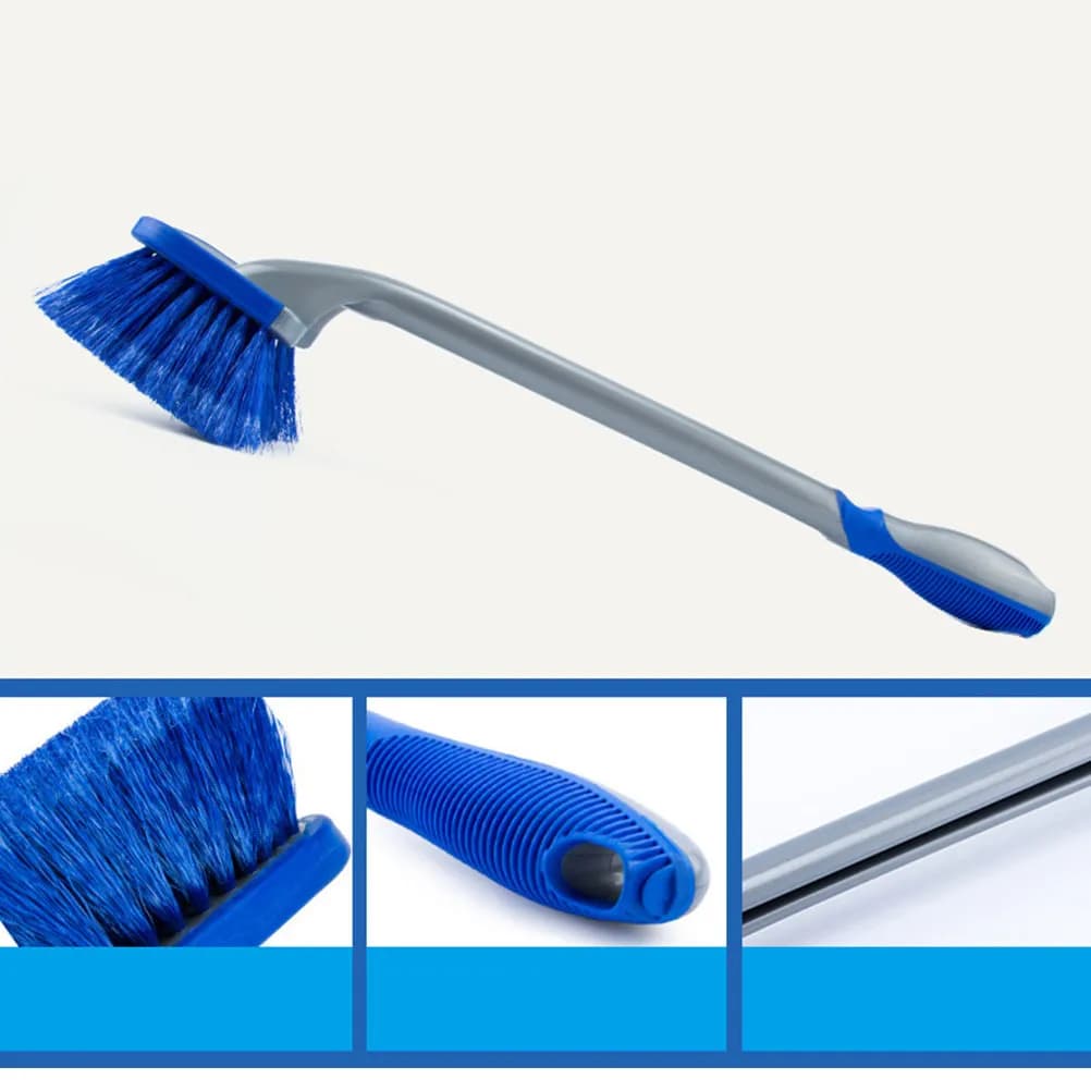 3Pcs Wheel Brush Kit Premium Tire Cleaning Brushes for Cars Motorcycles Bikes Rvs Boats Rim Spoke Grill Engine Bay Exhaust Tips