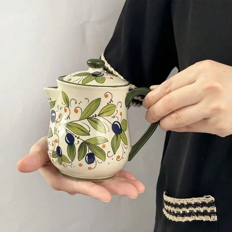 Contenitore per la conservazione dell'olio da 380 ml Bottiglia di olio per uso domestico in ceramica senza BPA Pentola per condimenti Olio per aceto Piccolo contenitore Accessori da cucina