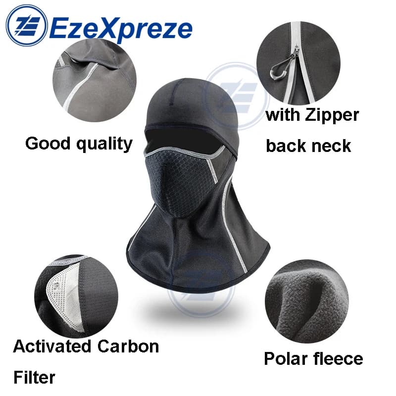 Moto Quick Dry Cycling anti-uv Sweat Sports Bike Riding Lycra Unisex con filtro per maschera facciale casco interno per berretto