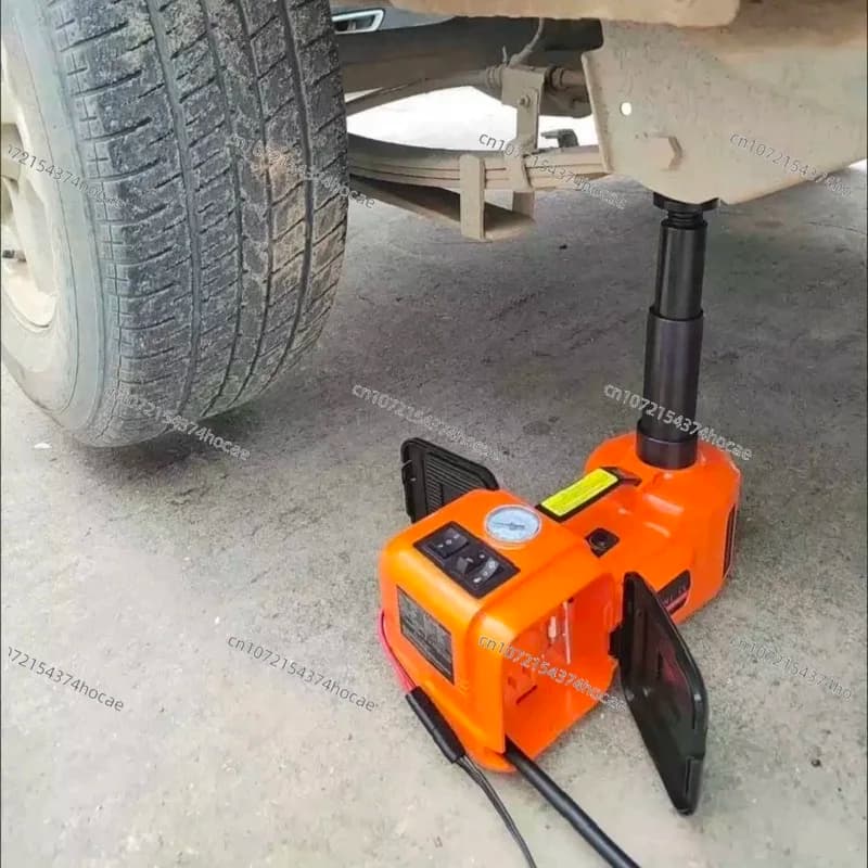 Kit martinetto idraulico elettrico per auto 12V Jack di sollevamento automatico da 5 tonnellate con strumenti di ausilio per la sostituzione dello smontaggio delle ruote della pompa di gonfiaggio dei pneumatici