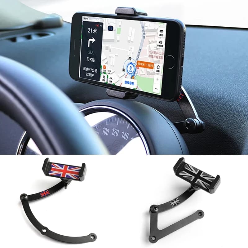 Supporto per telefono per auto per MINI Cooper R50 R52 R55 R56 R57 R60 F54 F55 F56 F57 F60 2008-2020 accessori per Clip staffa GPS Mobile