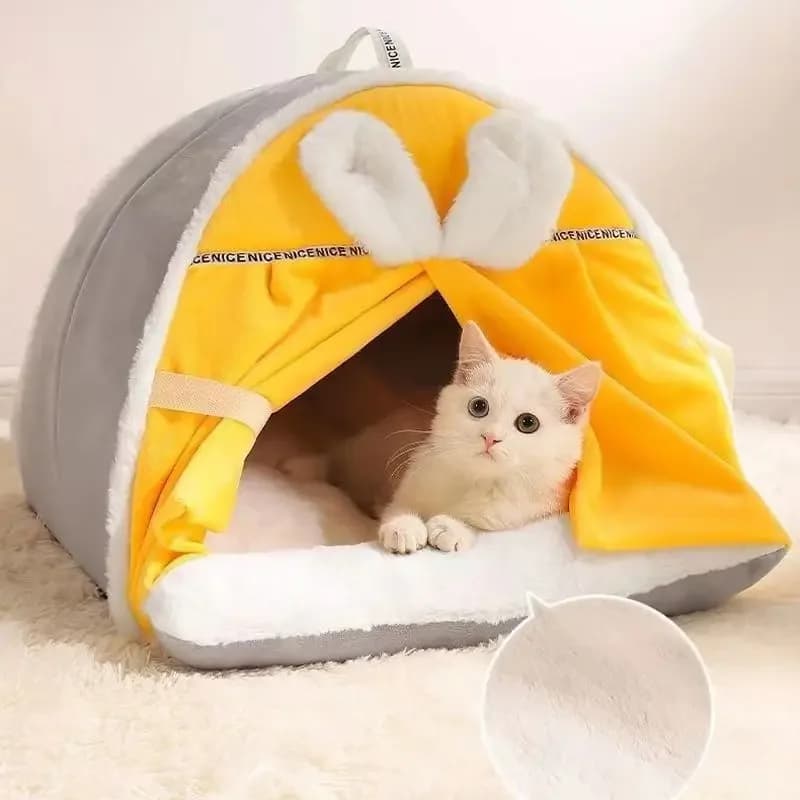 Castello per animali domestici Sonno profondo Comodi letti per gatti Lavabile Comodo nido per grotta Casa per gatti per interni Case per cani