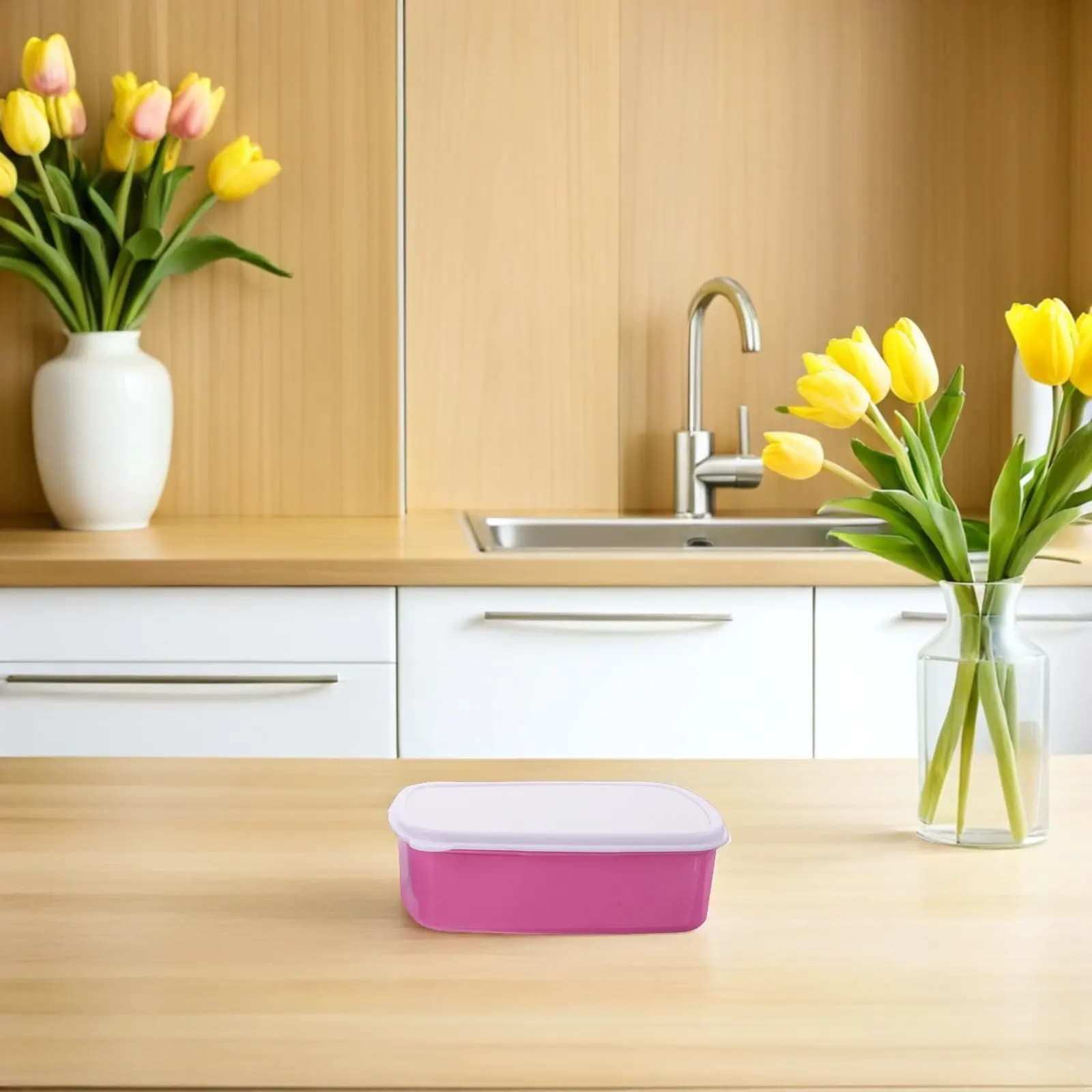2 contenitori in plastica per alimenti con coperchi, a tenuta stagna, per la preparazione dei pasti, il controllo delle porzioni, riutilizzabili, per snack.