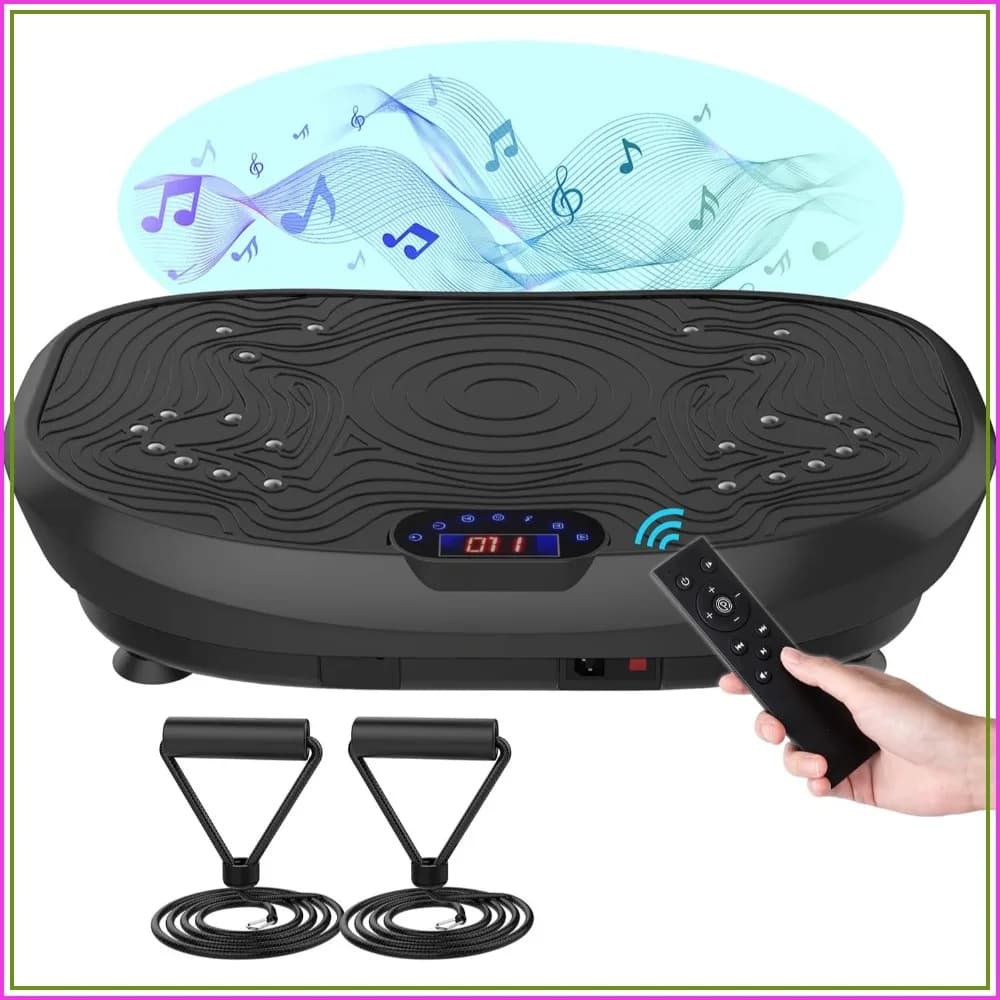 AXV Vibration Plate Exercise Machine Whole Body Workout Power Vibrate Fitness Platform for Weight Loss Shaping Toning Home Gym