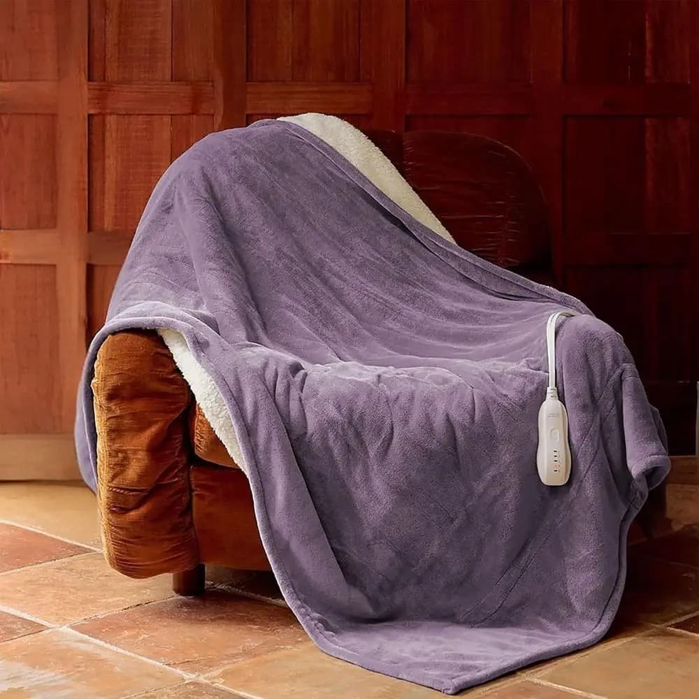 Coperta Elettrica Riscaldata 50x60 Pollici - Lavabile in Lavatrice, Coperta Termica con Certificazione ETL e CC, 5 Livelli di Calore