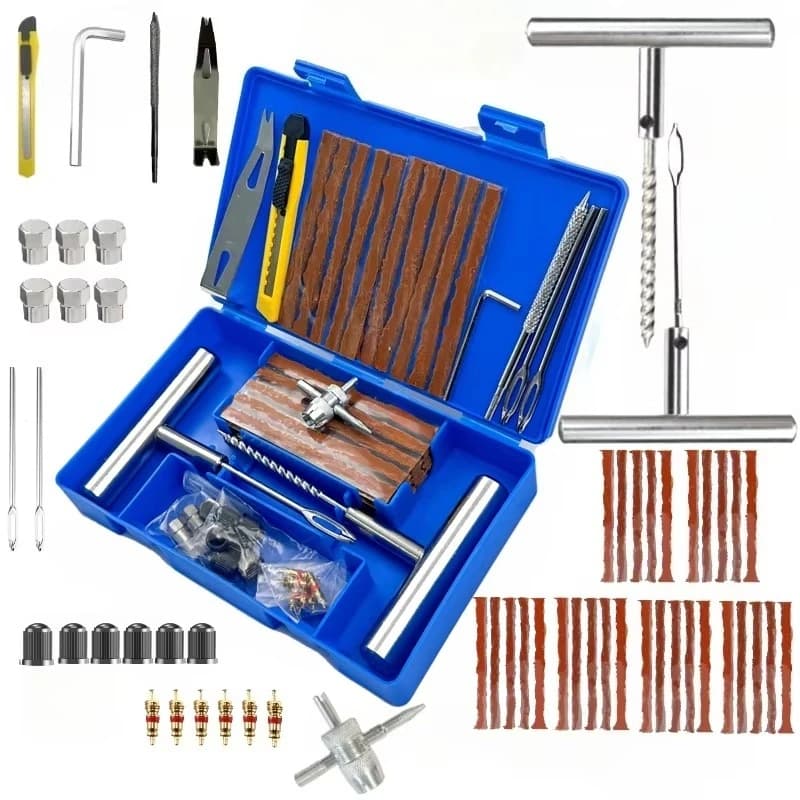 Nuovo strumento di riparazione pneumatici per auto Kit di riparazione pneumatici Set di strumenti per borchie Auto Bike Moto Riparazione pneumatici Spina per puntura Accessori auto