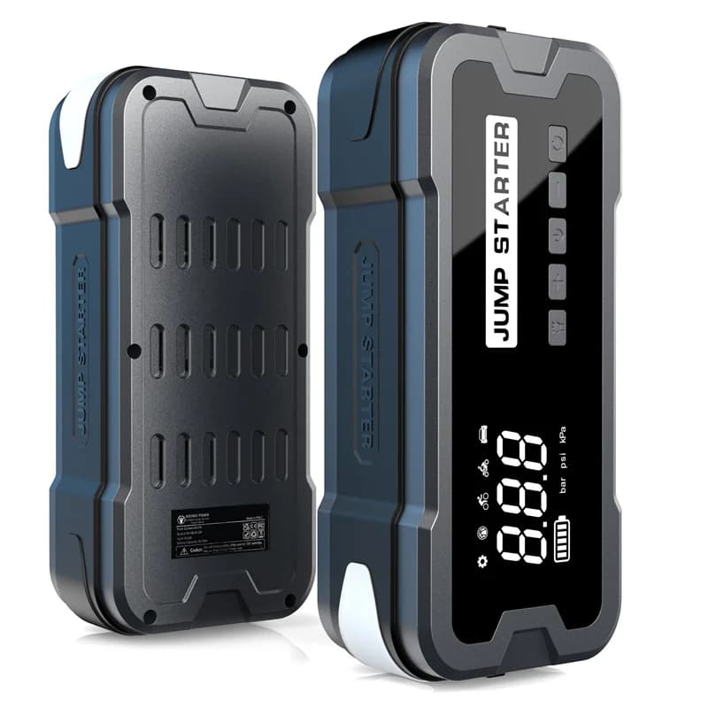 Avviatore di emergenza per auto 2000A/1200A/600A Avviatori di batteria portatili Caricabatterie di avviamento per dispositivo di emergenza per booster per auto diesel a benzina