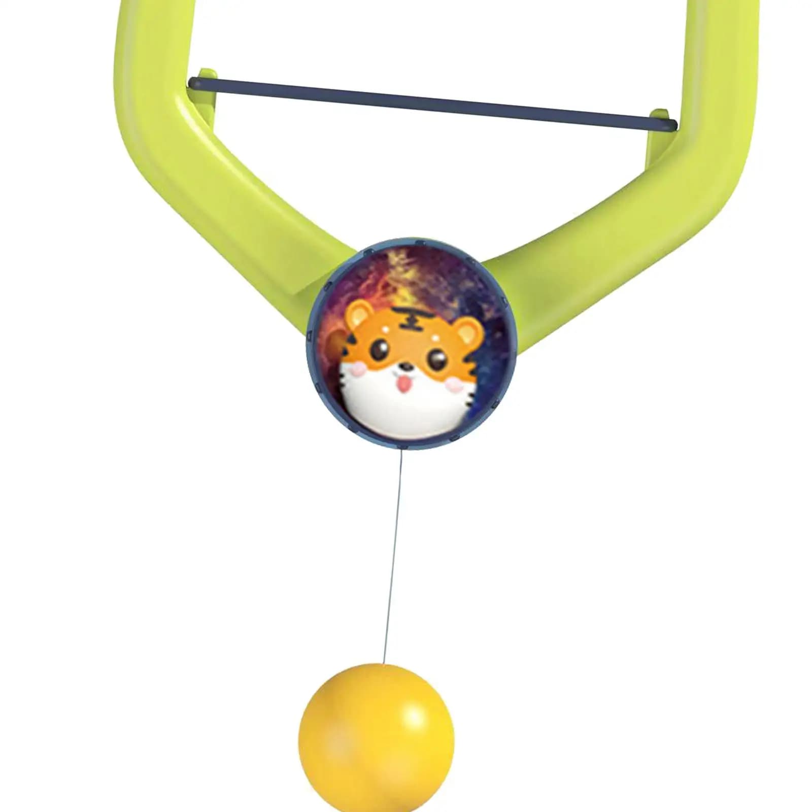 Hanging Table Tennis Ping Pong Trainer Self Workout Set for Kids with Paddles and Balls Home Parent Child Toy