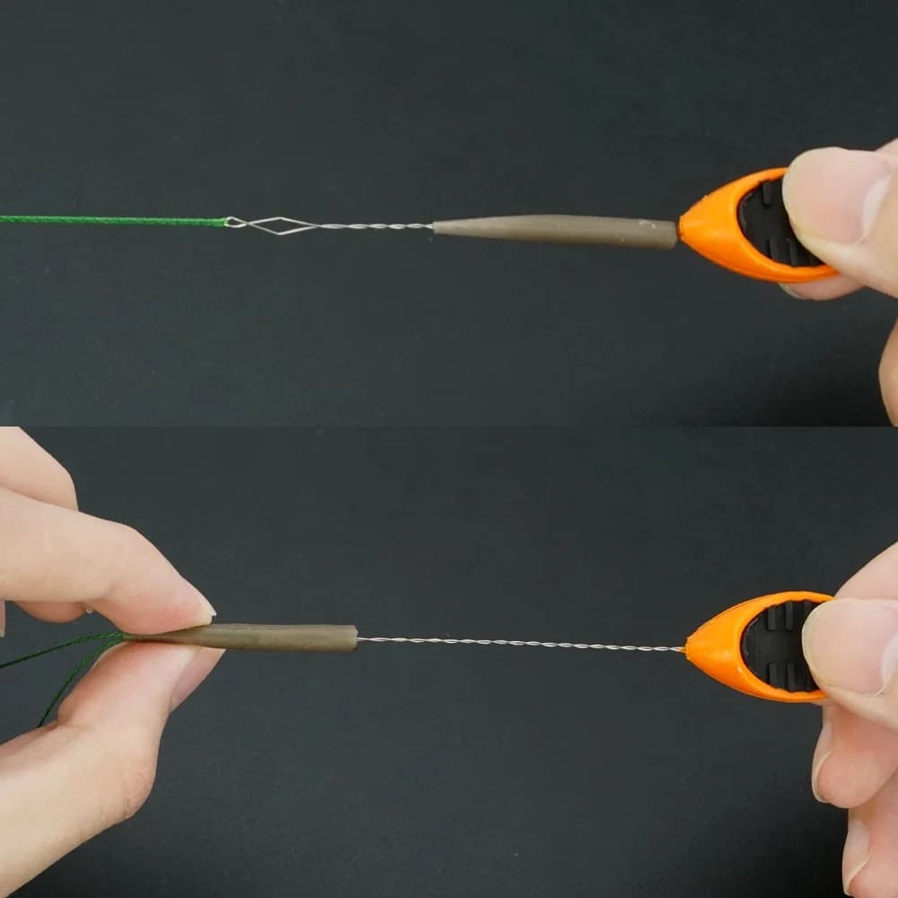 Hirisi Kit di attrezzi per attrezzatura per pesca alla carpa Estrattore per nodi con ago per sarti Boilie per una facile installazione di esche Accessori per la pesca BT25