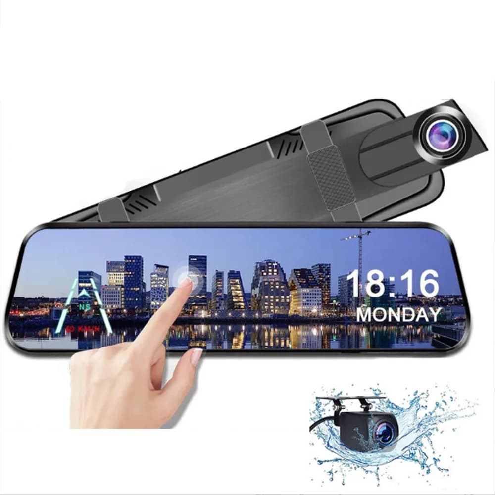 HD Auto Recorder with Full Touch Screen, Double Recording, Night Vision, Dash Cam 4K