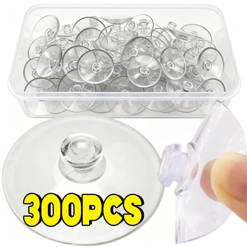 Transparent Mushroom Head Suction Cups Hanging Sucker Hooks for Car Window Wall Glass Suction Pads Decor Home Organizers