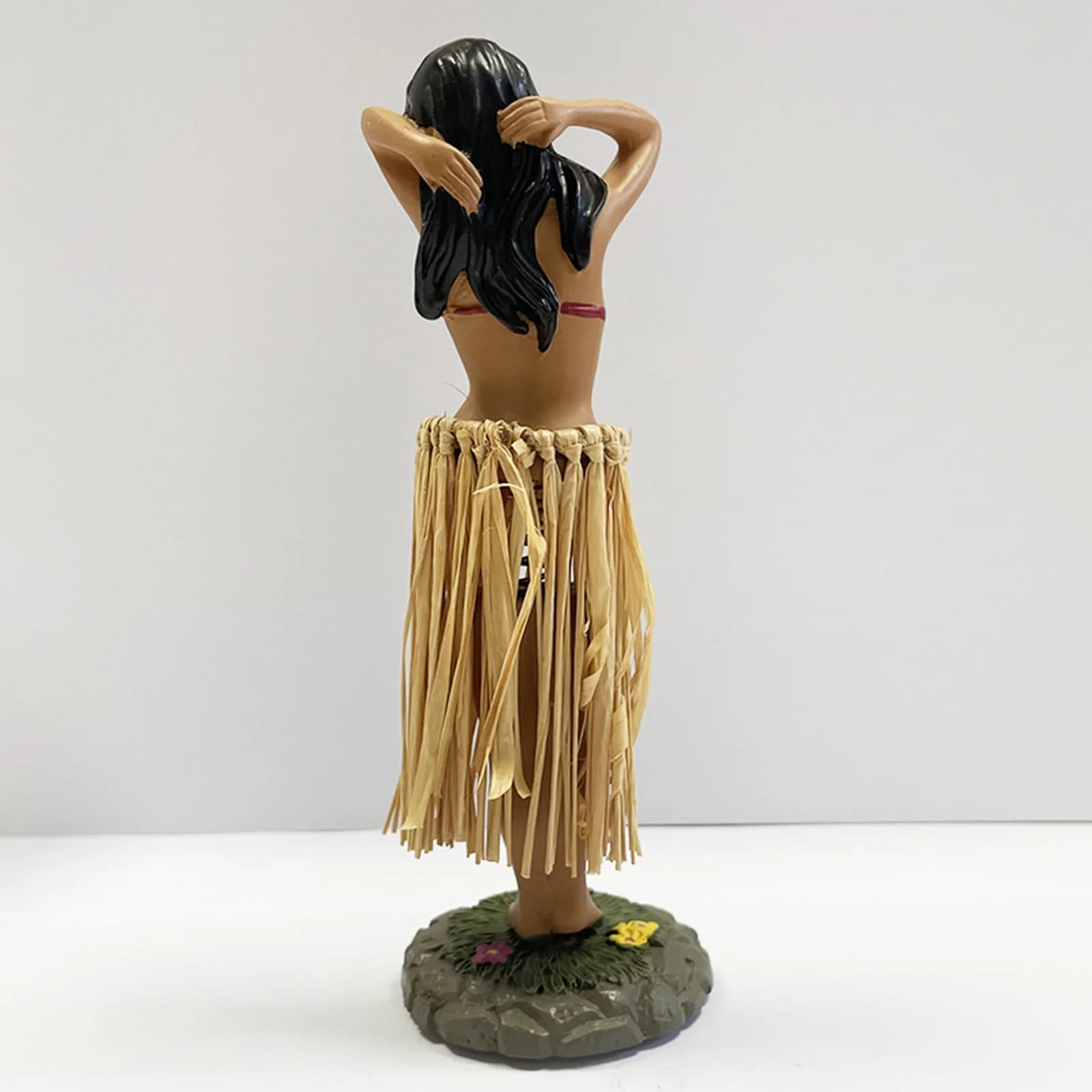 Cruscotto hawaiano Hula Girl con ukulele per cruscotto auto Collezione Figurine Regali Decorazioni per la casa Cruscotto bambola mini formato