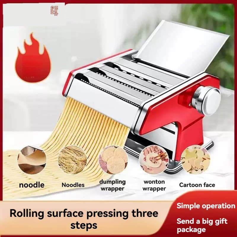 Piccola Macchina Manuale per Pasta Fatta in Casa, Pressa Multifunzionale per Impasto e Sfoglie per Ravioli, Nuovo Modello da Cucina