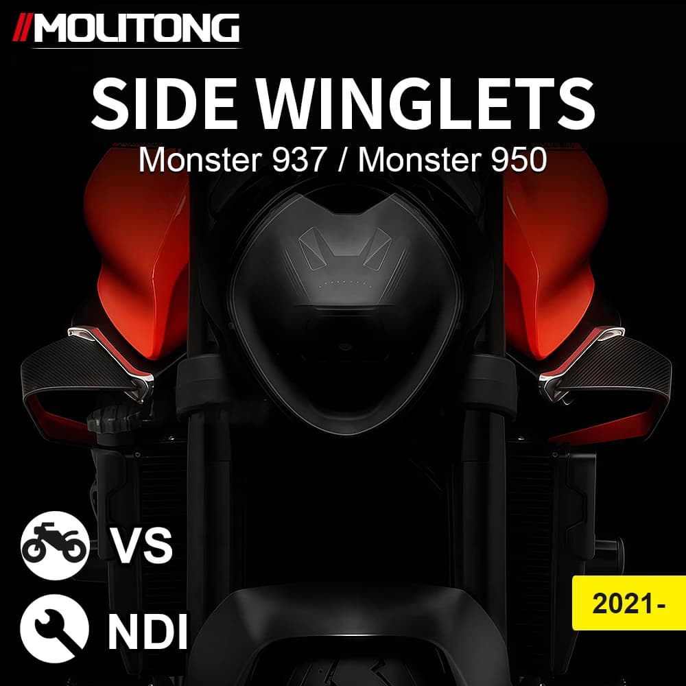 Kit Per Ducati Monster 950 MONSTER 937 SP Plus Carenatura Winglets Fin Trim Copertura Moto Ala Vento Carenatura Winglets 2021 2022 -